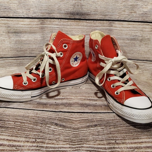 red high top converse size 4
